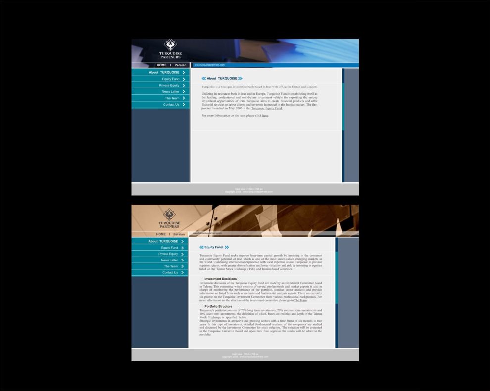 طراحی وب سایت Turquoise
