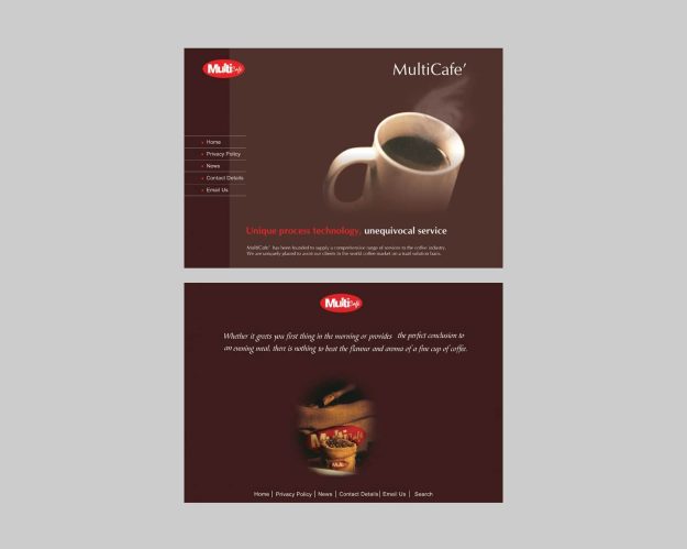 طراحی وب سایت Multicafe