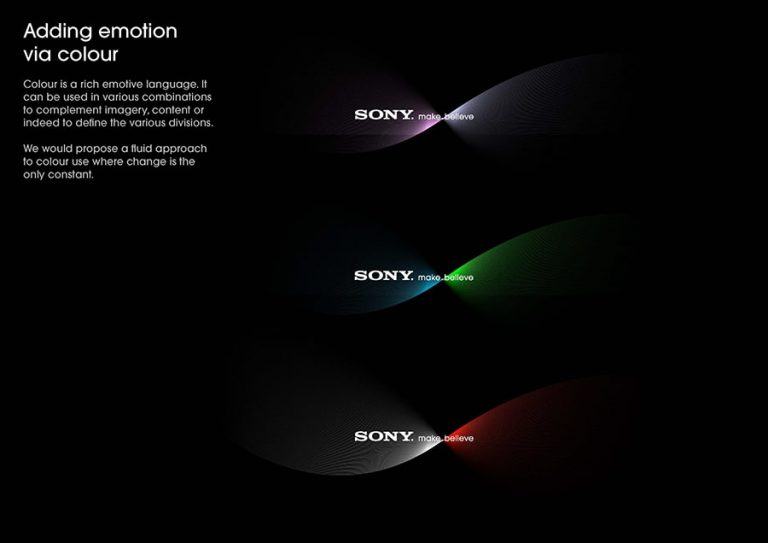 طراحی شعارهای تبلیغاتی سونی