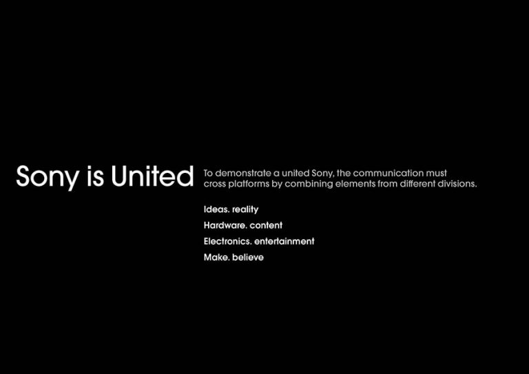 طراحی شعارهای تبلیغاتی سونی