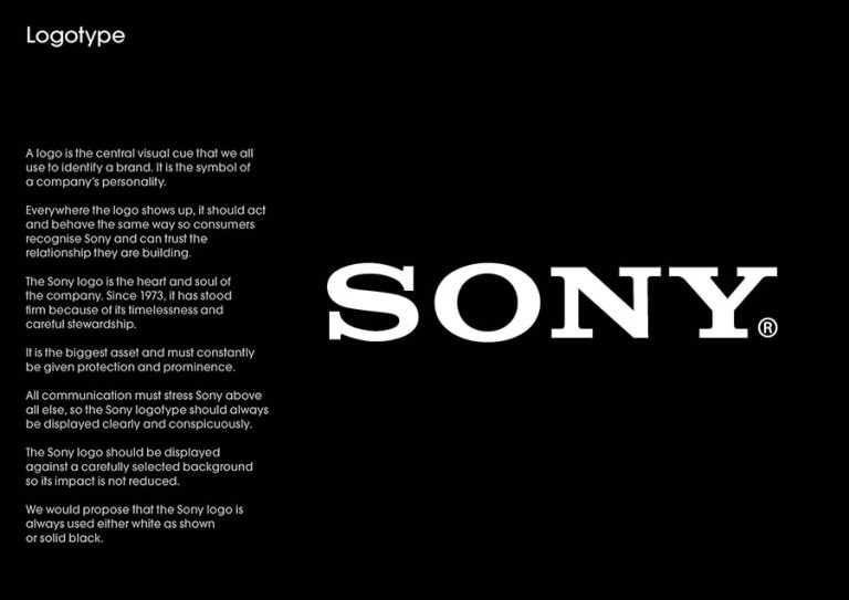 طراحی شعارهای تبلیغاتی سونی