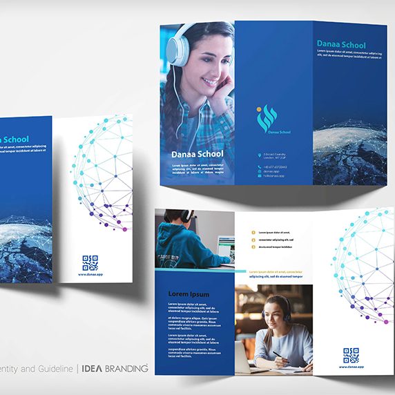 پروژه طراحی هویت سازمانی دانا اسکول توسط آژانس برندینگ ایده
