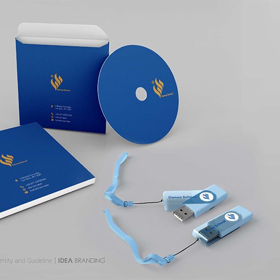پروژه طراحی هویت سازمانی دانا اسکول