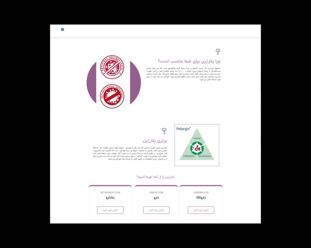 طراحی وب سایت پارس گیتادارو