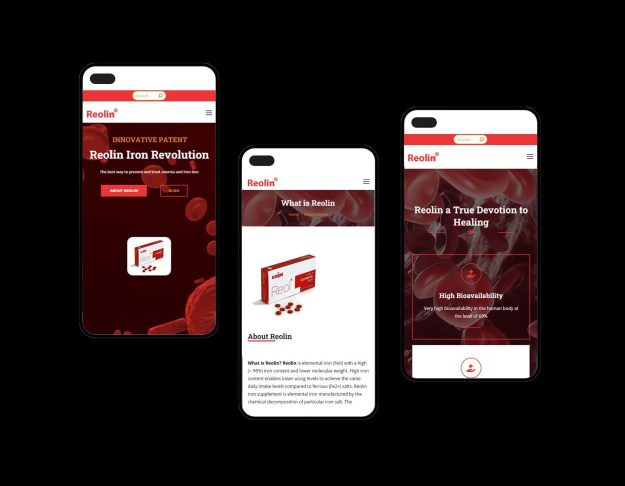 طراحی UI ورژن ریسپانسیو سایت رئولین