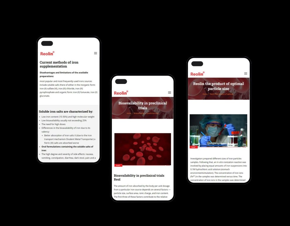 طراحی UI ورژن ریسپانسیو سایت رئولین