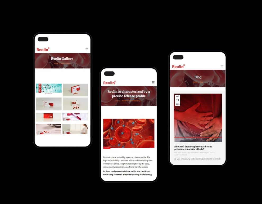 طراحی UI ورژن ریسپانسیو سایت رئولین