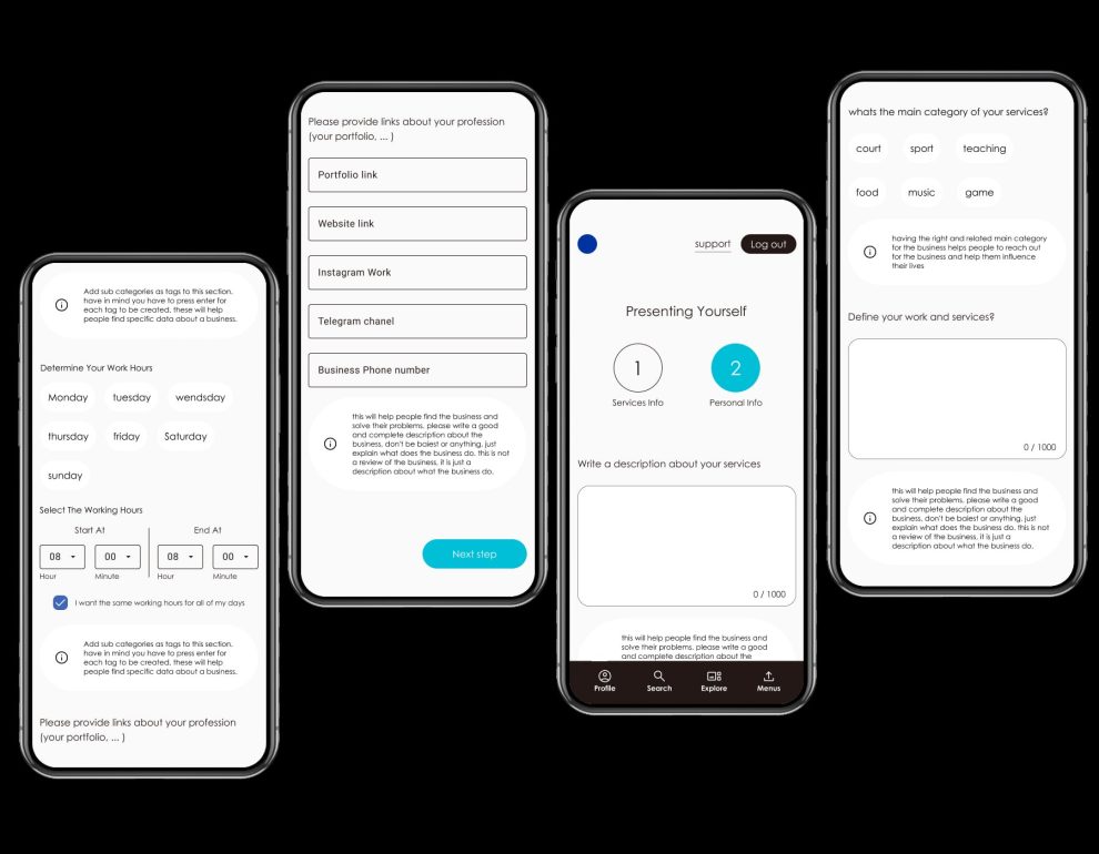 طراحی اپلیکیشن مدرسه دانا