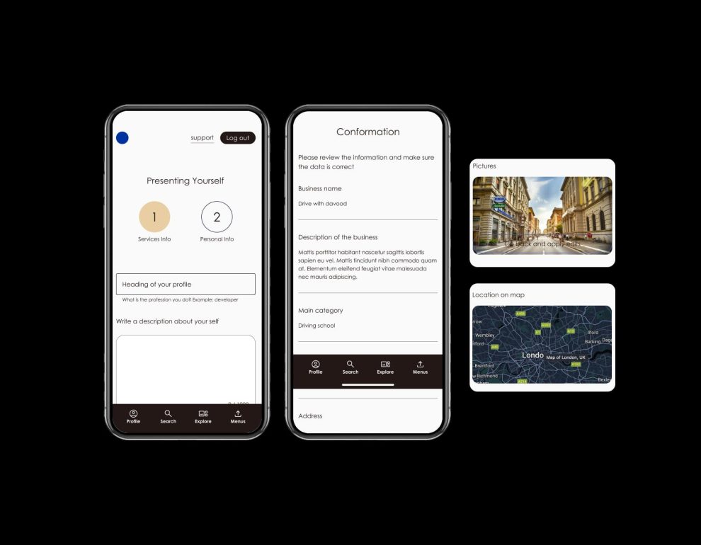 طراحی اپلیکیشن مدرسه دانا